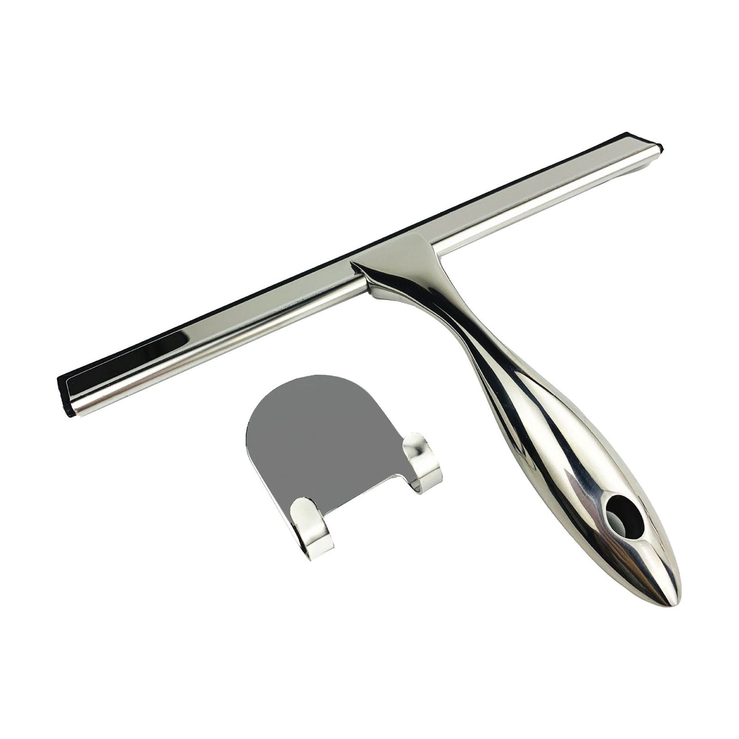 EuroShowers Shower Scraper Squeegee with Holder