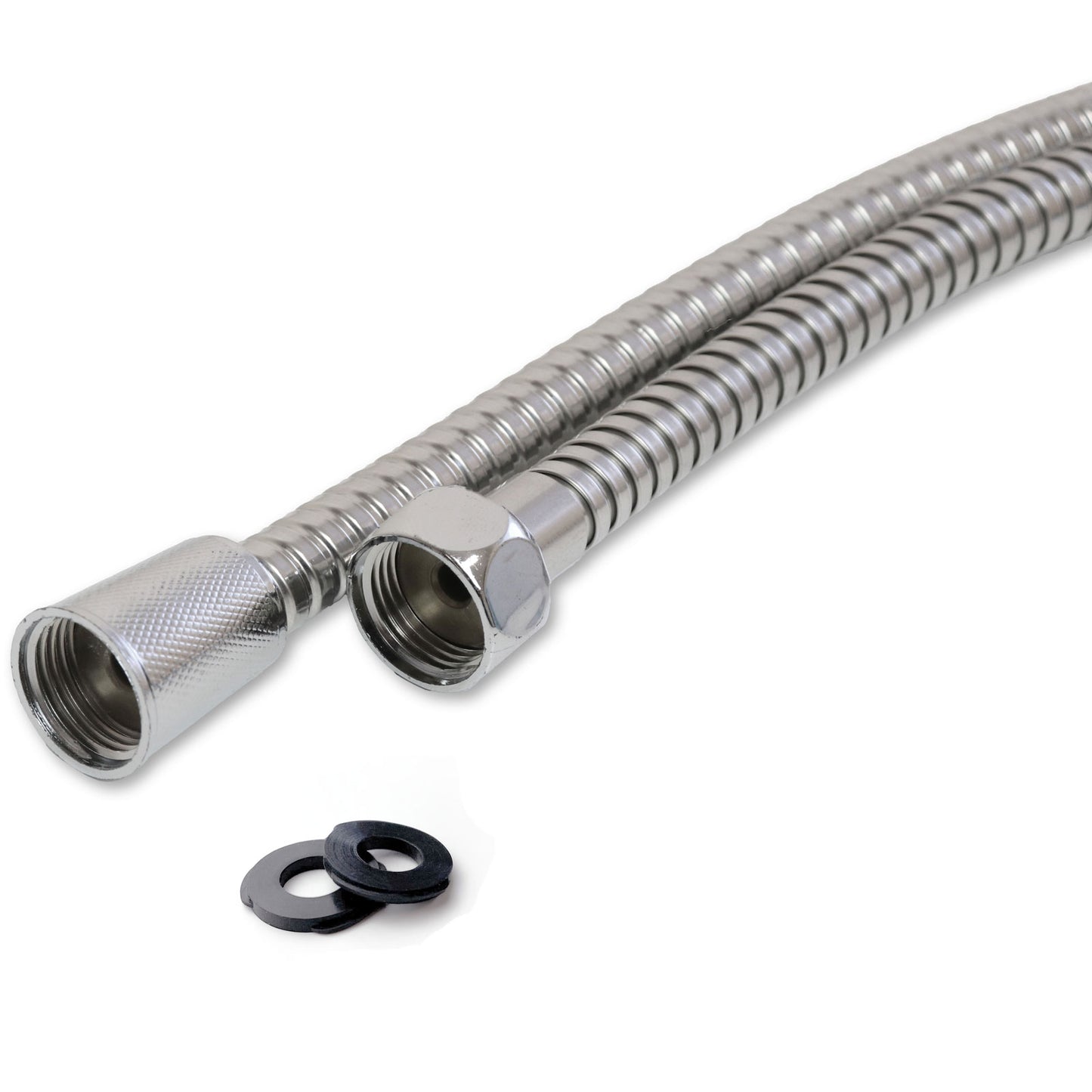 EuroShowers Easy Shower Hose (150cm) - 8mm Bore - Chrome