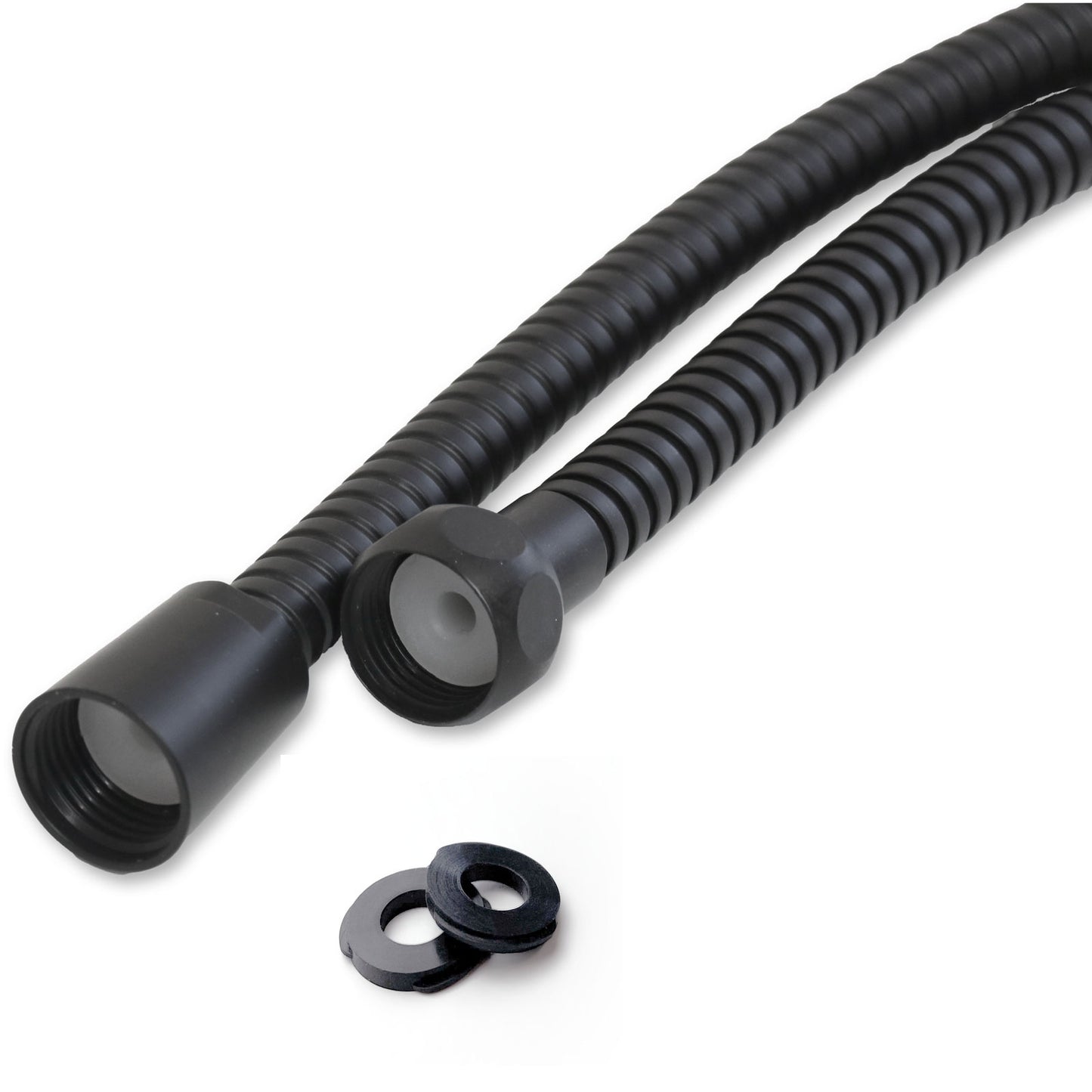 EuroShowers Easy Shower Hose (150cm) - 8mm Bore - Black