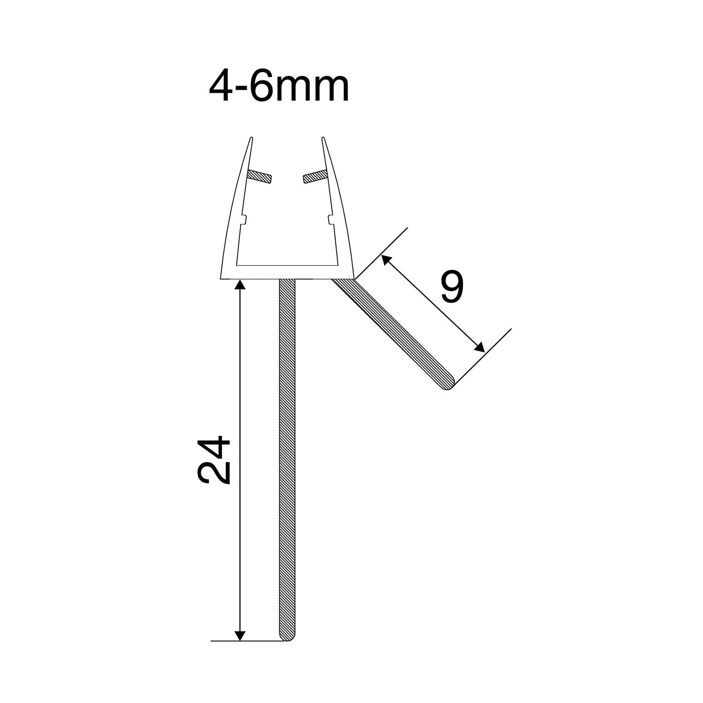 EuroShowers Shower Seal (6mm) - 49200