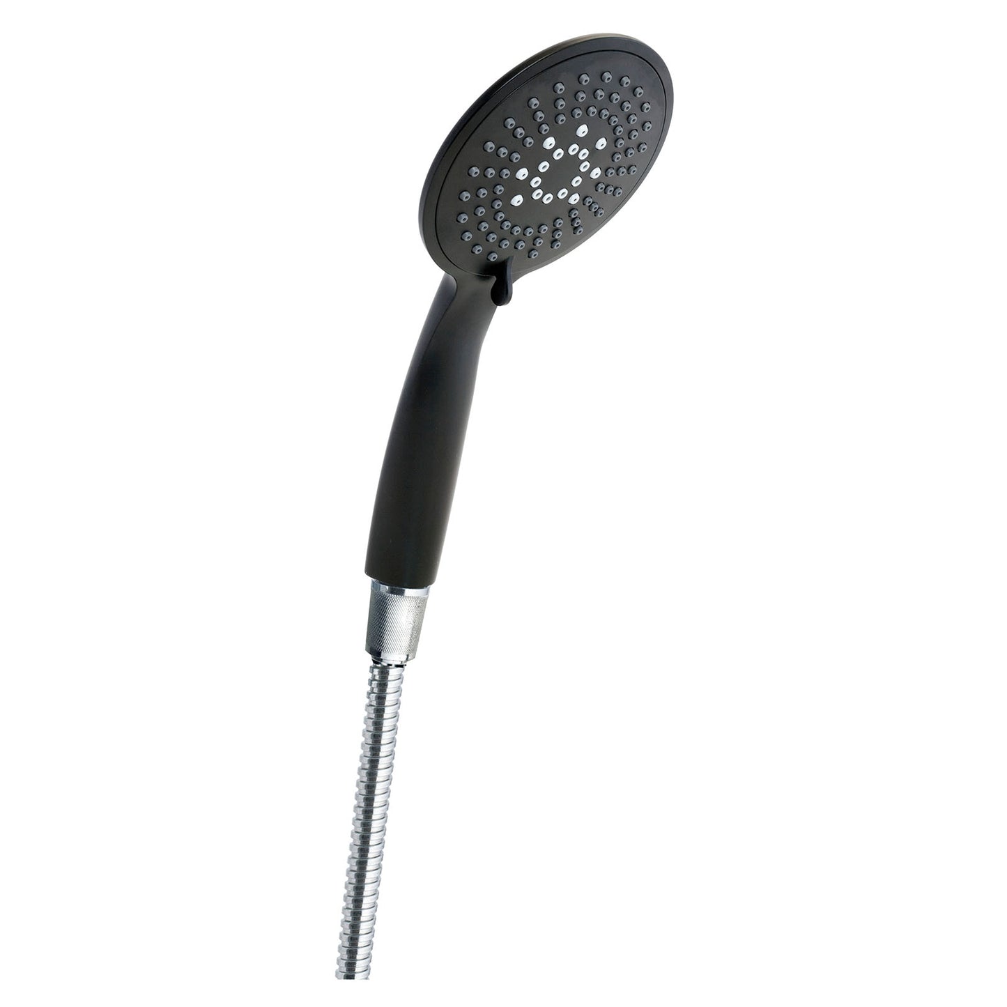 EuroShowers SilverJet 3 Spray Pattern Shower Head - Black