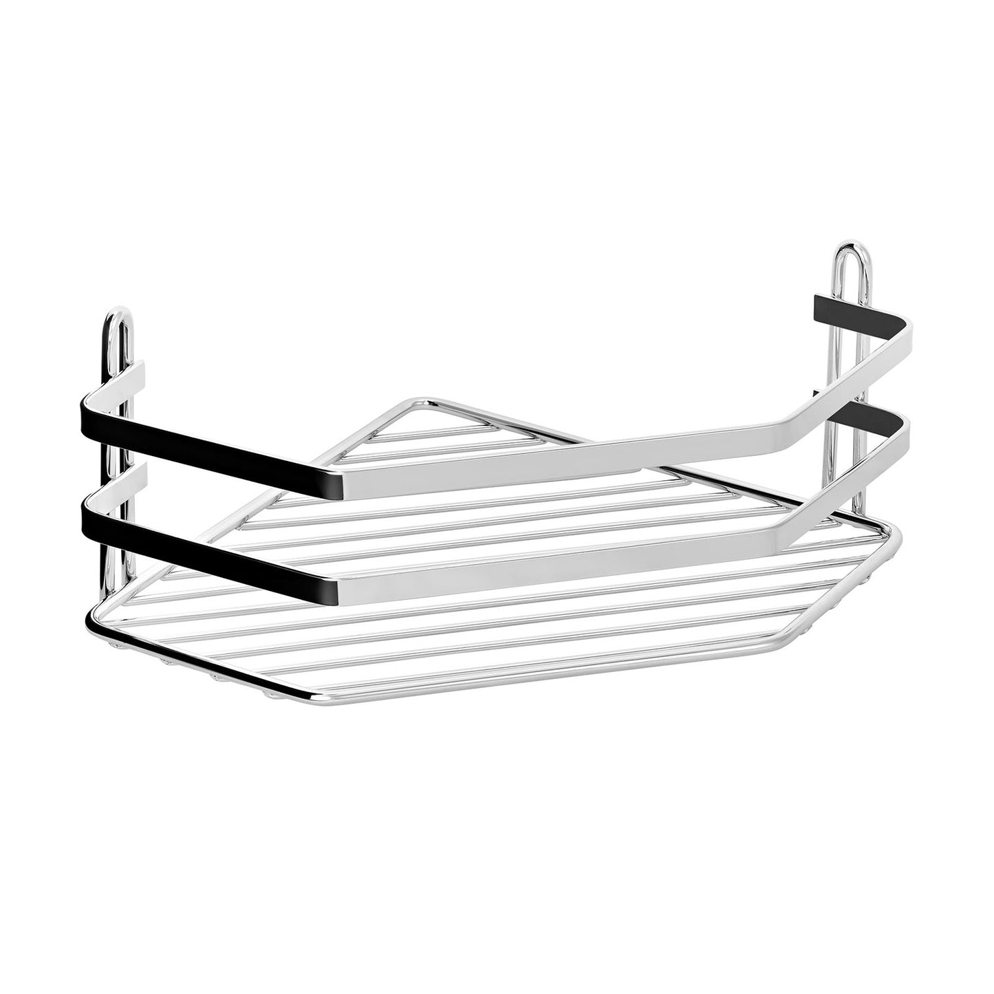 EuroShowers Stainless Steel Chrome Plated Single Corner Basket / Caddy
