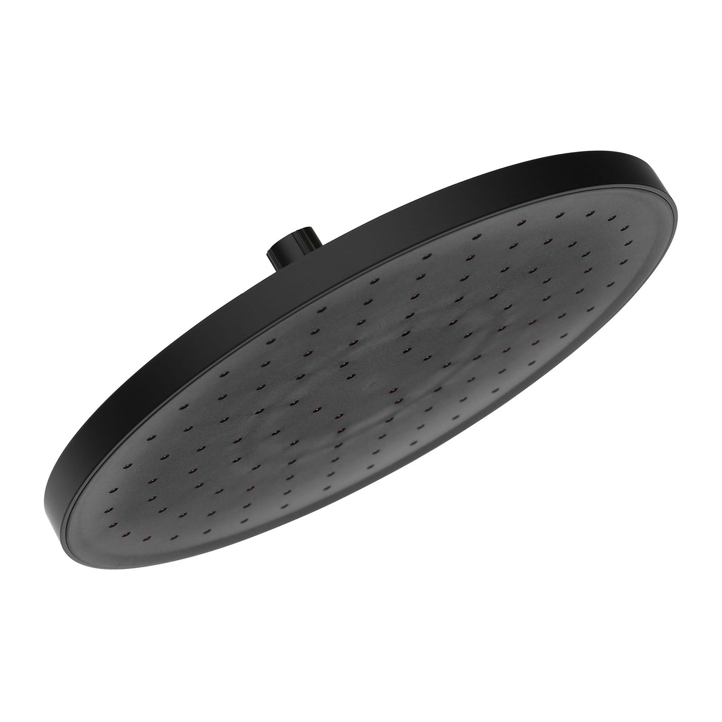 EuroShowers WRAS Approved Fixed Self Clean ROUND Rainfall Overhead Shower Head - Black