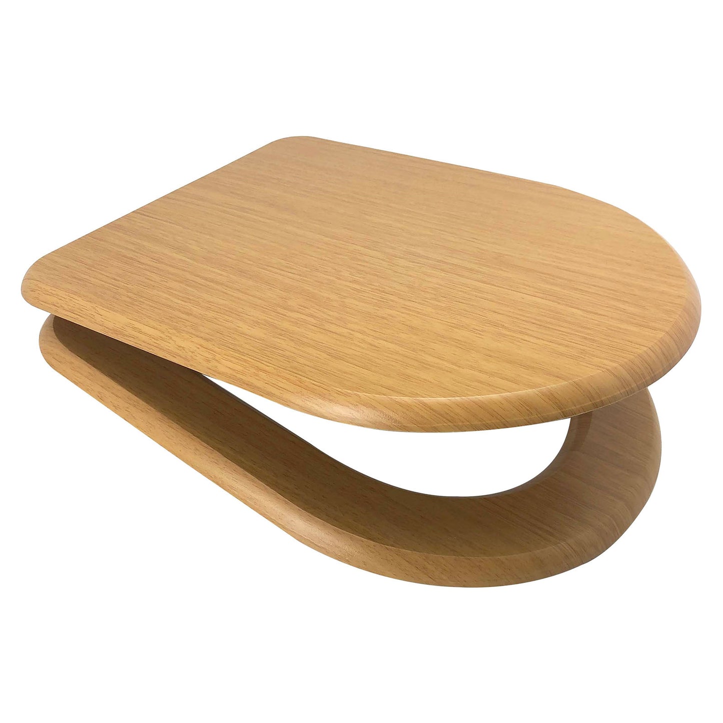 EuroShowers MDF D Shaped Soft Close Toilet Seat with Quick Release Hinges