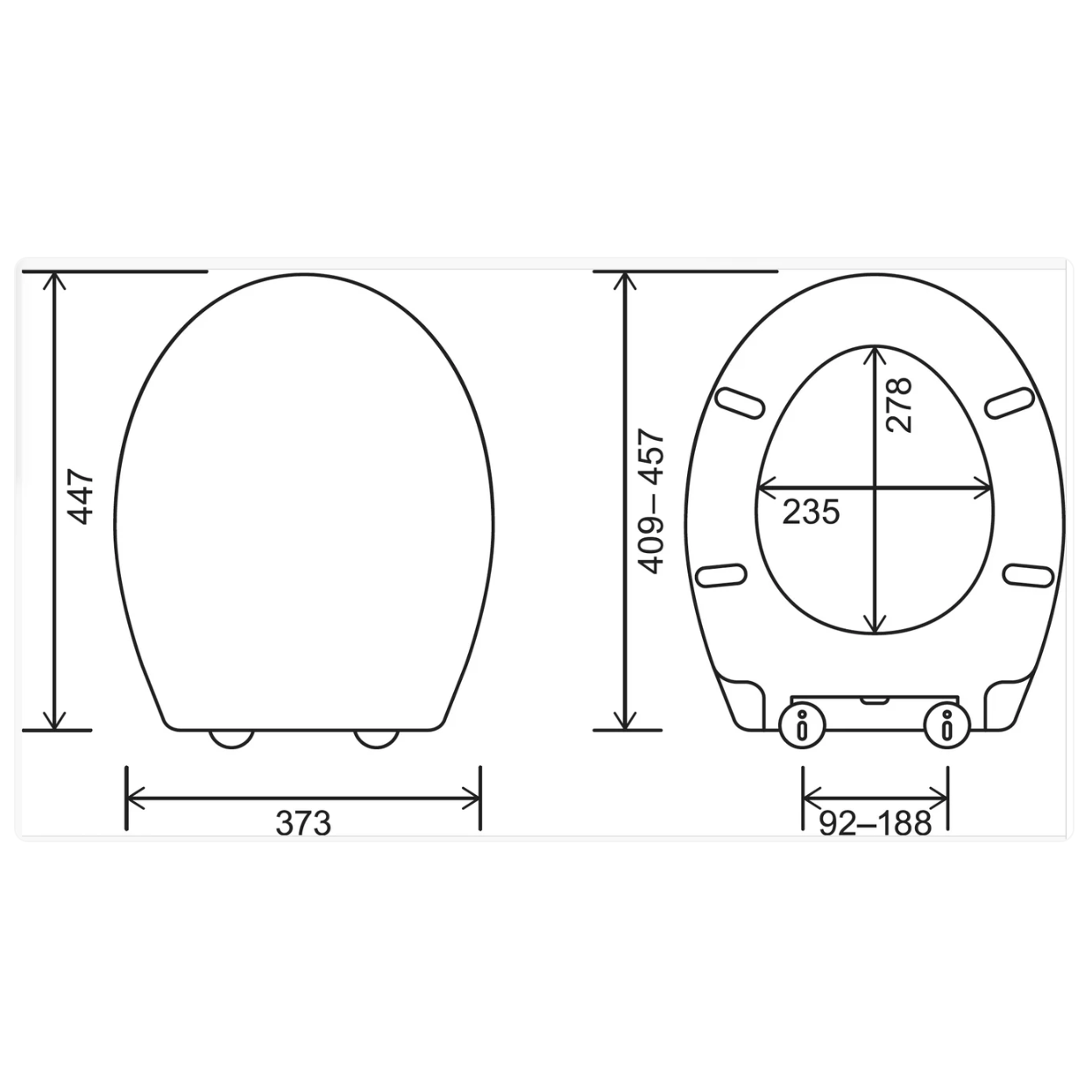 EuroShowers Eco ONE Soft Close Toilet Seat