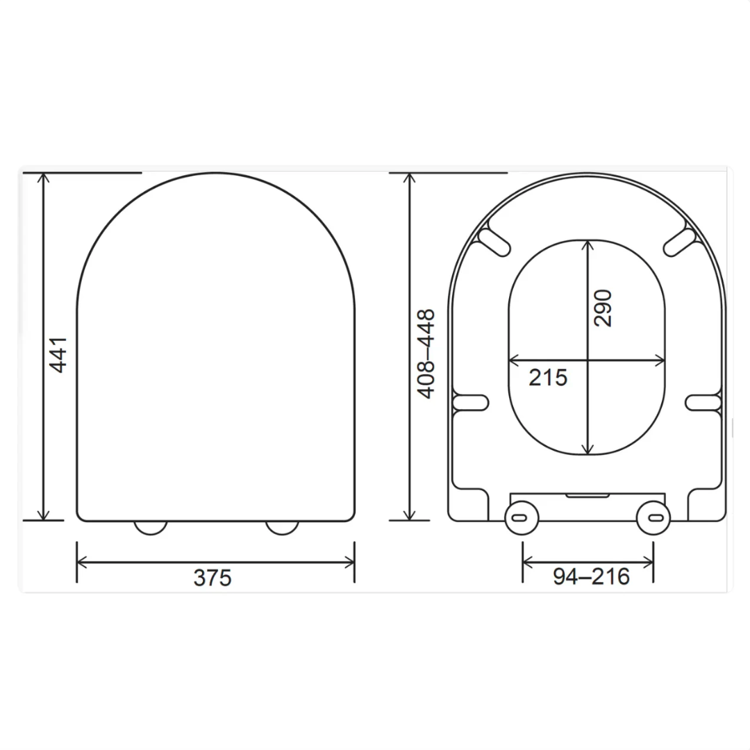 Dementia Friendly Rainbow D ONE Soft Close Toilet Seat
