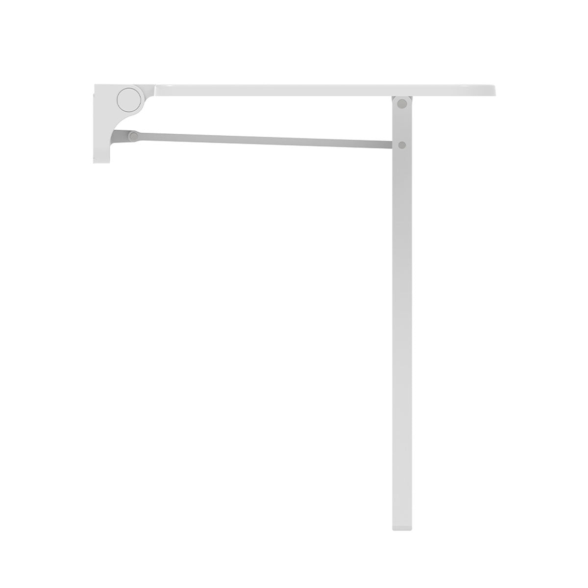 Euroshowers Wall Mounted Mobility Shower Seat with Fold Down Leg