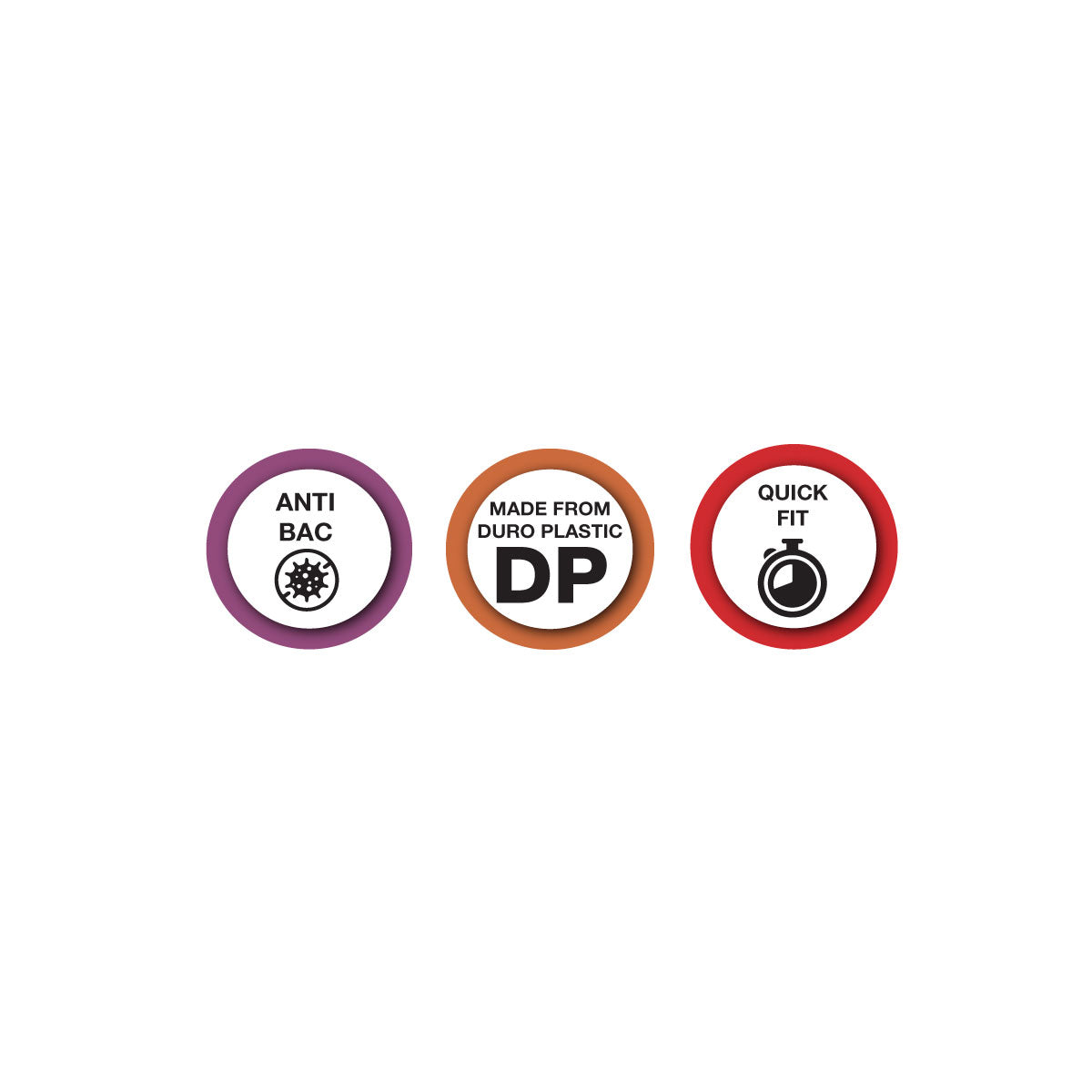 EuroShowers DP Anti-Bacterial Pearl Toilet Seat