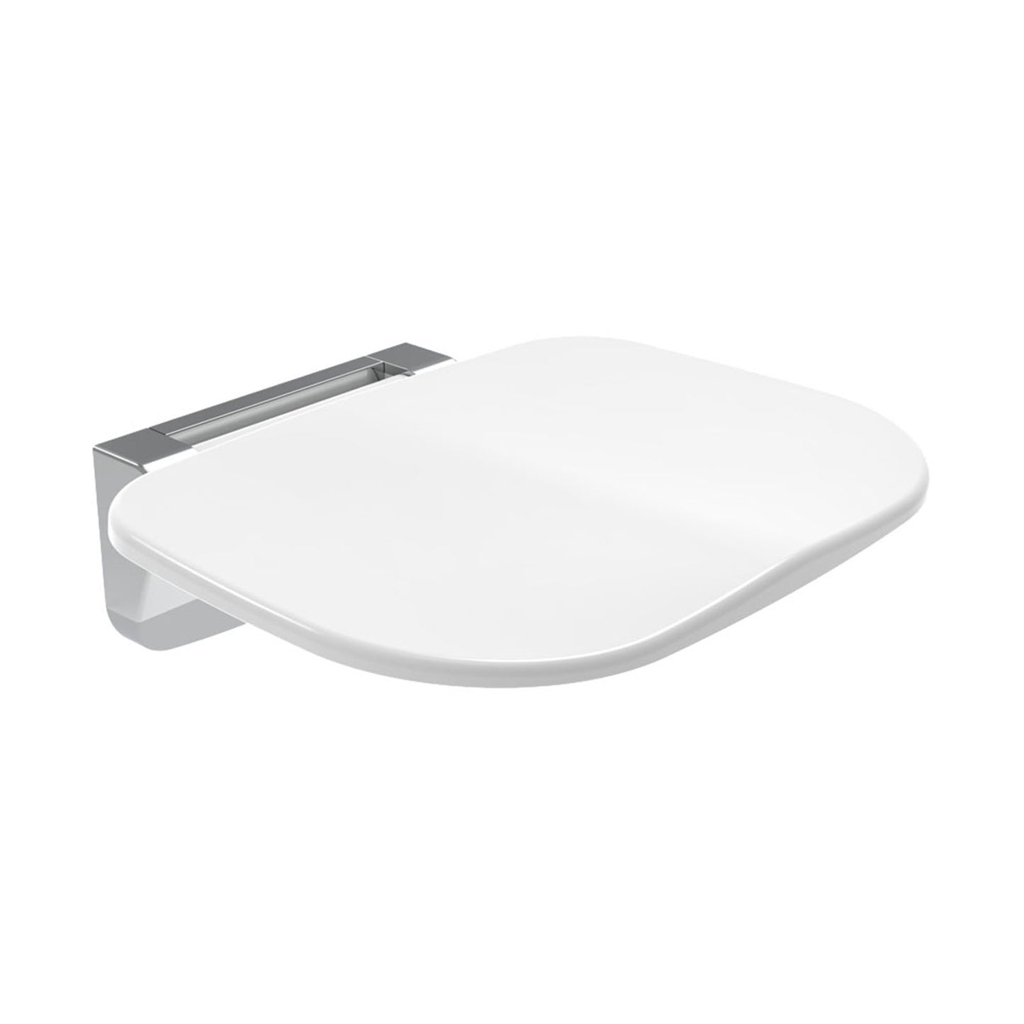 EuroShowers Wall Mounted Shower Seat - White