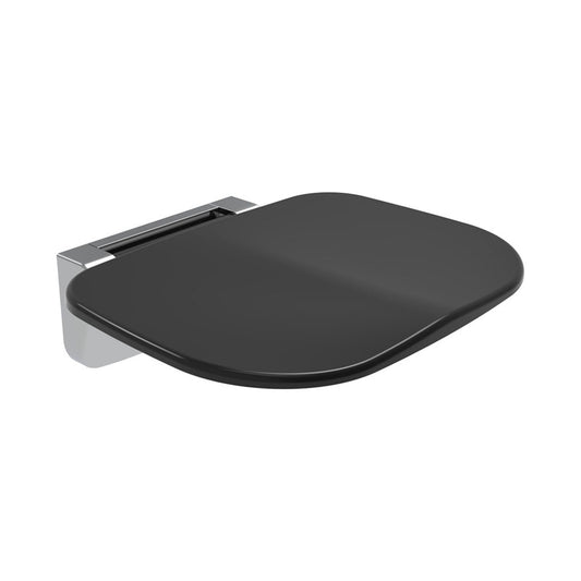 EuroShowers Wall Mounted Shower Seat - Black