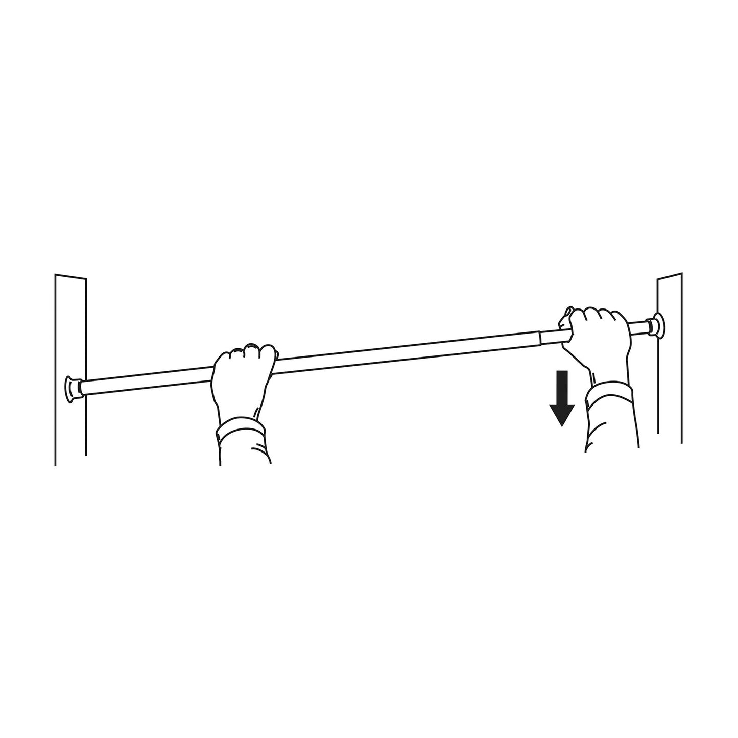 EuroShowers Expander Curtain Rail (Spring Loaded) - 2 COLOURS