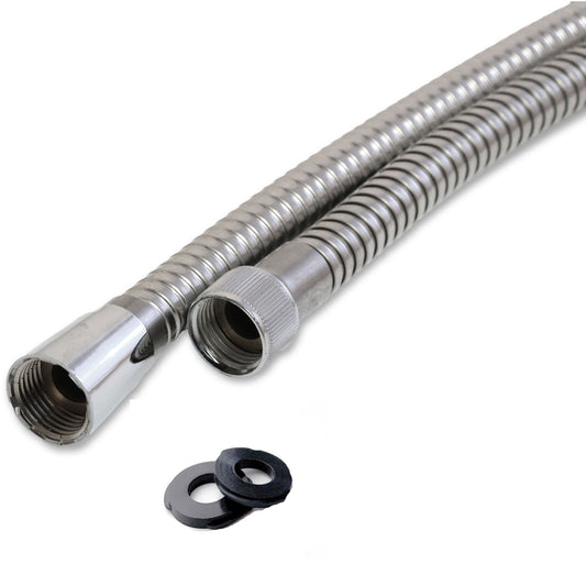 EuroShowers Easy Stainless Steel Shower Hose (150cm) - 11mm Bore
