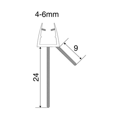 EuroShowers Shower Seal (6mm) - 49200