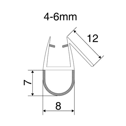 EuroShowers Shower Seal (6mm) - 49300