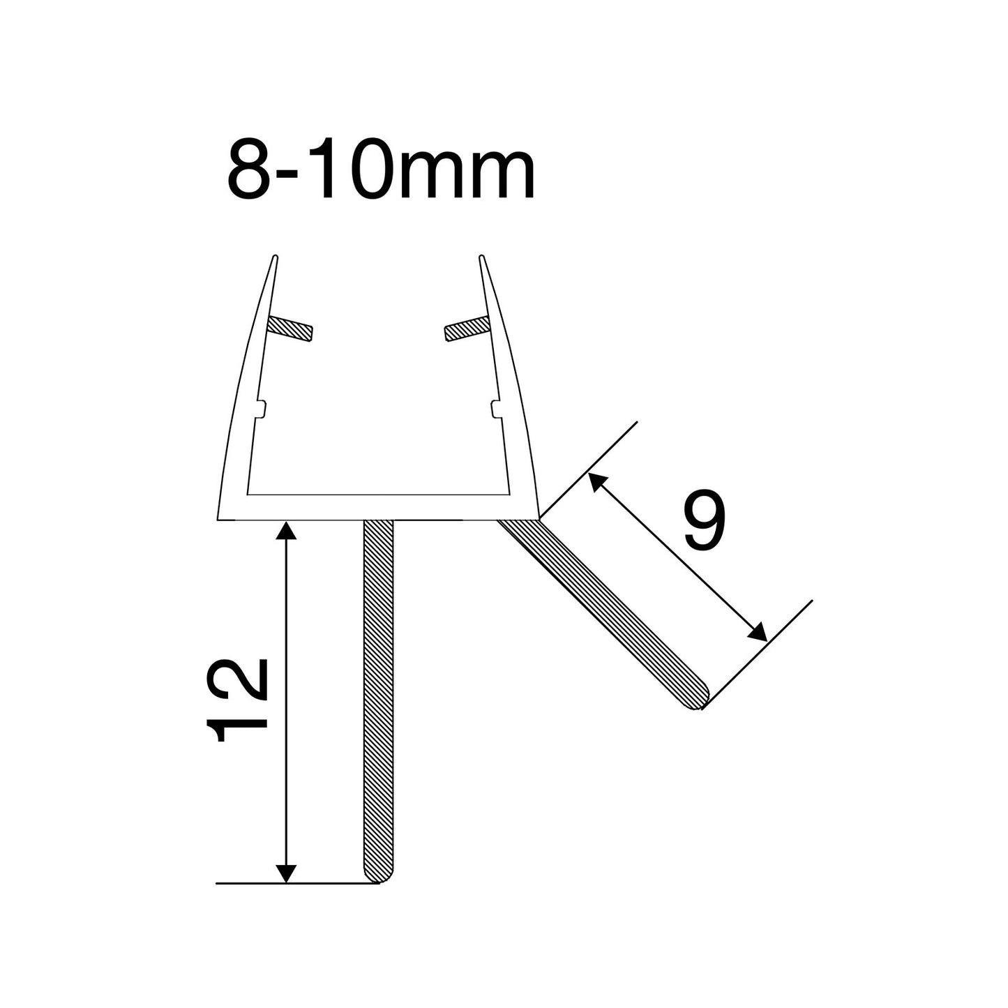 EuroShowers Shower Seal (10mm) - 49400