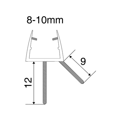 EuroShowers Shower Seal (10mm) - 49400