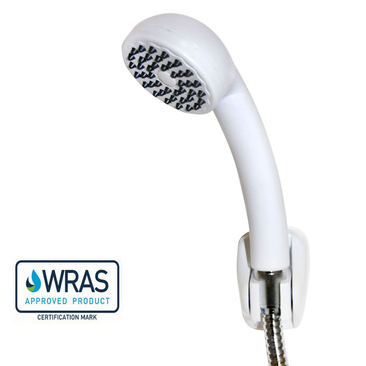 EuroShowers WRAS Approved EasySpray Shower Head, Hose and Wall Bracket Pack