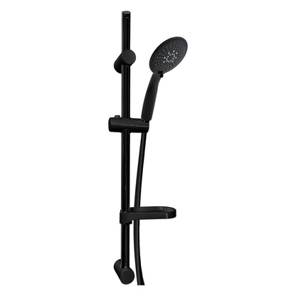 EuroShowers Silverjet Shower Head, Hose, Rail and Riser Shower Set
