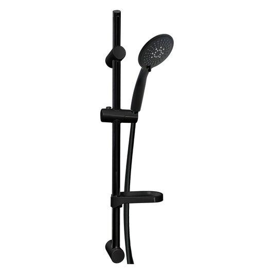 EuroShowers Silverjet Shower Head, Hose, Rail and Riser Shower Set