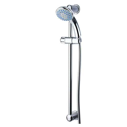EuroShowers SimpleJet Shower Head, Hose, Rail and Riser Shower Set