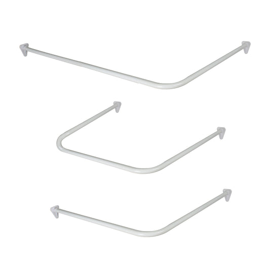 EuroShowers Shower Curtain Rail Track - 2 COLOURS