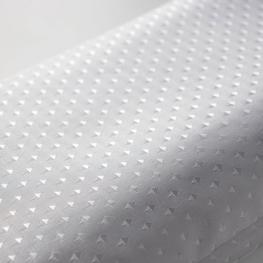 EuroShowers Diamond White Shower Curtain with Weighted Hem - ALL SIZES