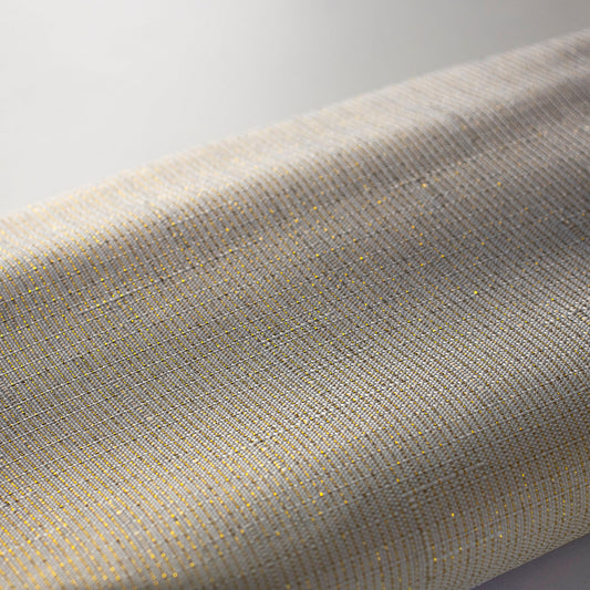 EuroShowers Gold Thread Shower Curtain with Weighted Hem - 2 SIZES