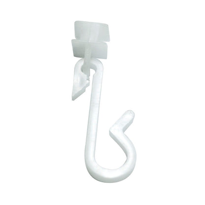 EuroShowers Shower Curtain Track Gliders with Hooks - 12 Pack