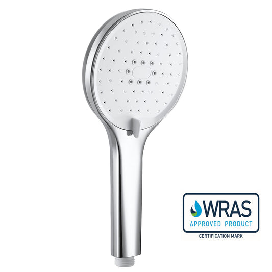 EuroShowers WRAS Approved Self Clean Multi Spray Shower Head - Chrome
