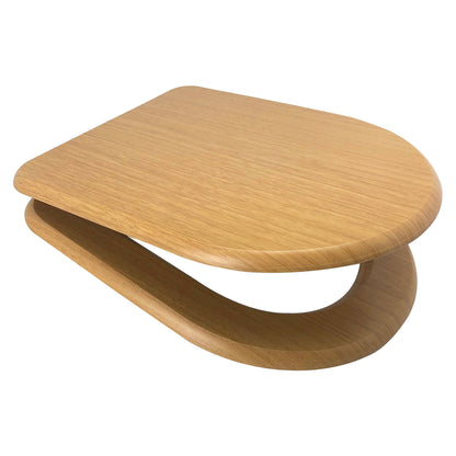 EuroShowers MDF D Shaped Soft Close Toilet Seat with Quick Release Hinges