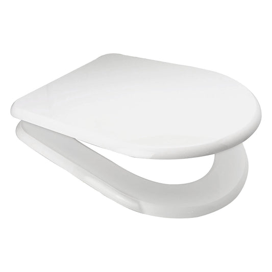 EuroShowers MDF D Shaped Soft Close Toilet Seat with Quick Release Hinges
