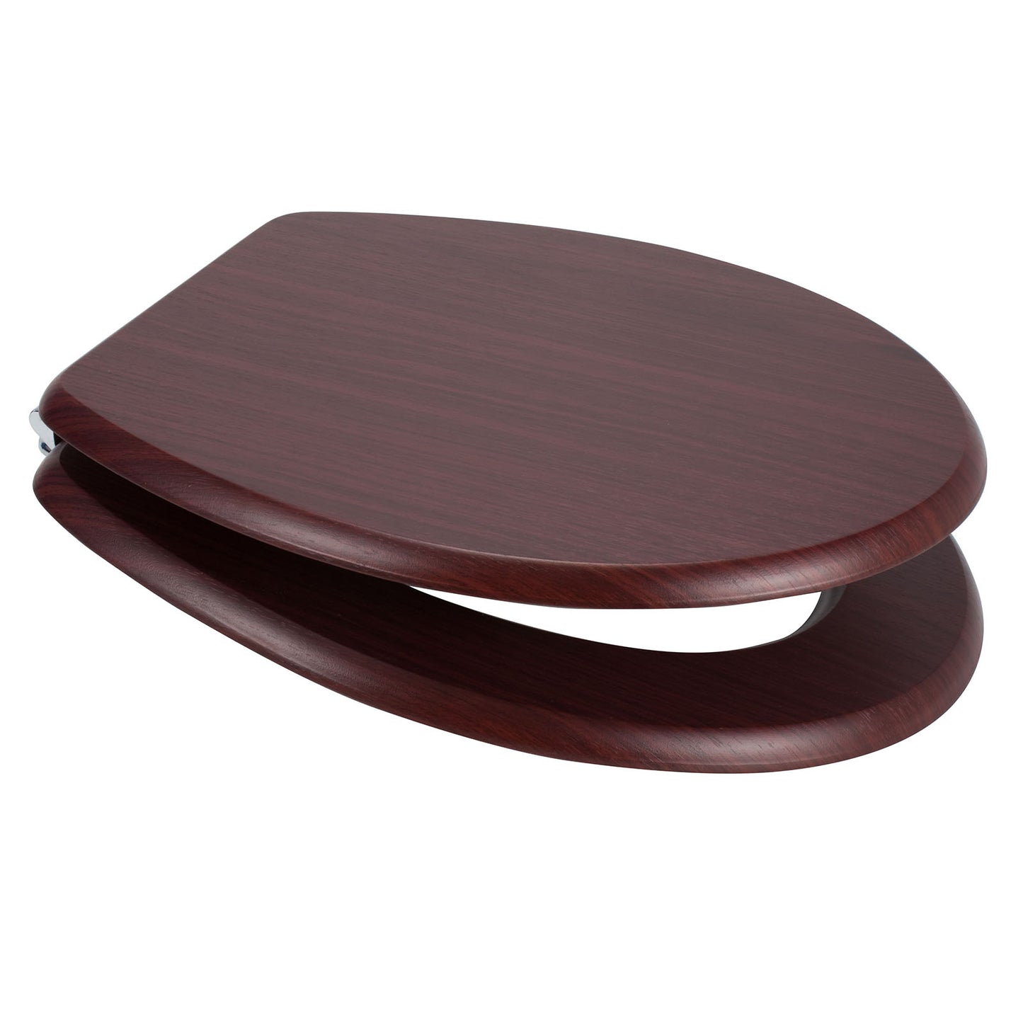 EuroShowers MDF Oval Wood Design Toilet Seat