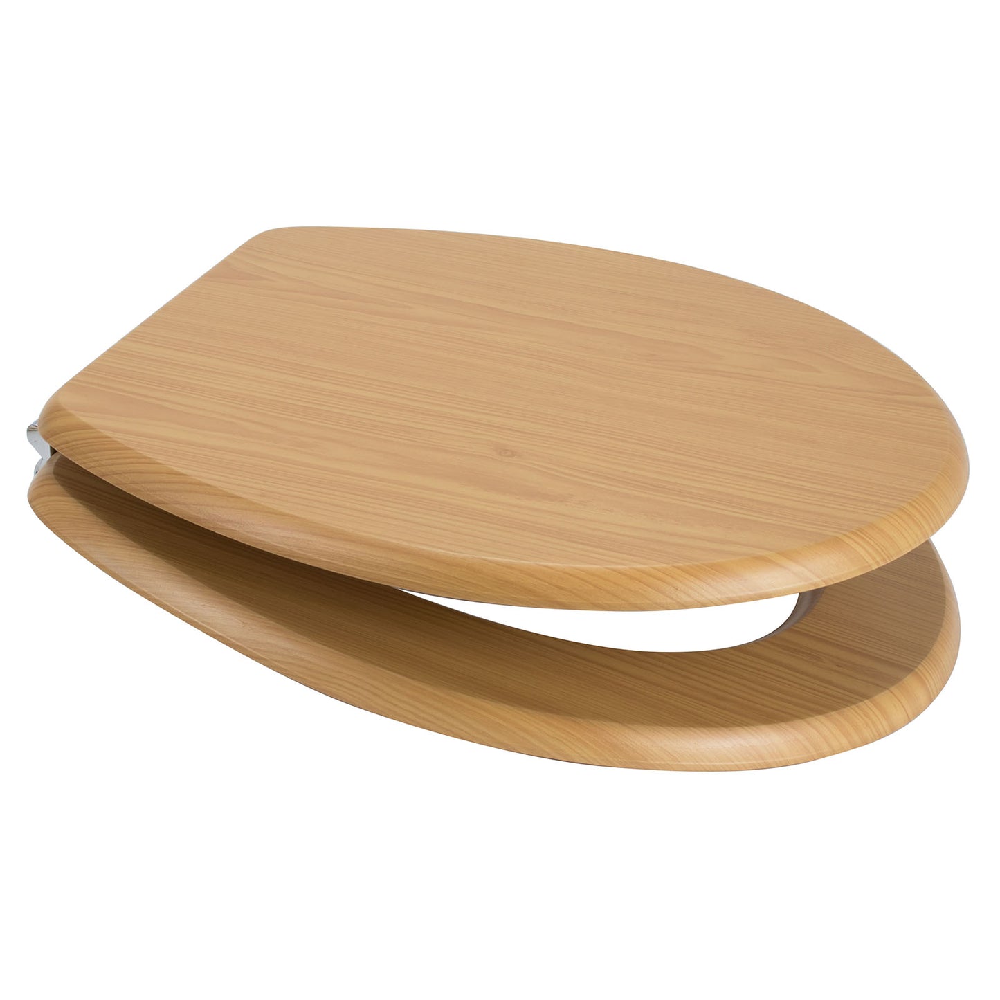 EuroShowers MDF Oval Wood Design Toilet Seat
