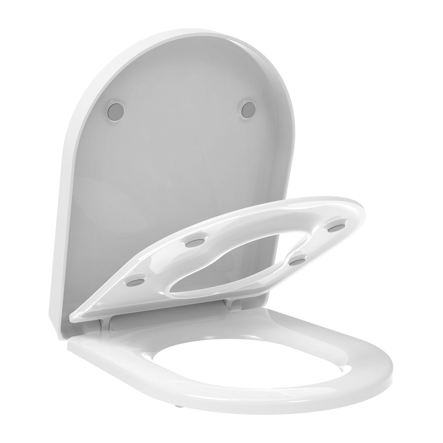 EuroShowers D Shape Potty Training Multi Toilet Seat (with Removable Child Seat)