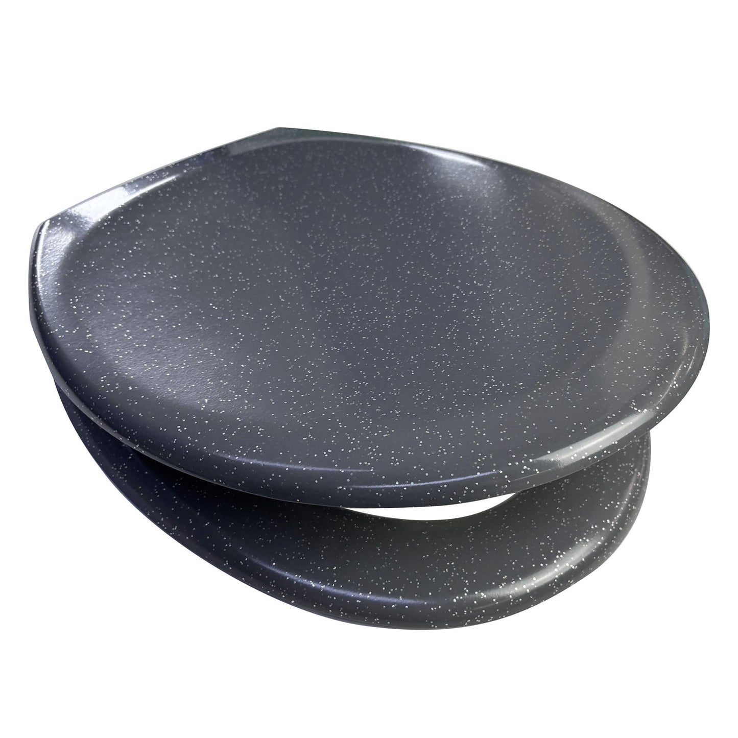 EuroShowers Anti-Bacterial Rainbow Glitter Soft Close Toilet Seat