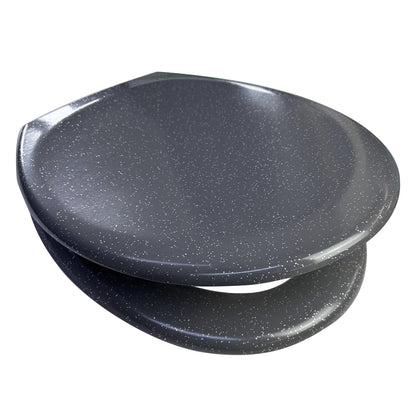 EuroShowers Anti-Bacterial Rainbow Glitter Soft Close Toilet Seat