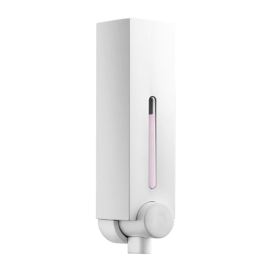 EuroShowers MINI CHIC SQUARE Wall Mounted Liquid Soap Gel Dispenser (Single) - White