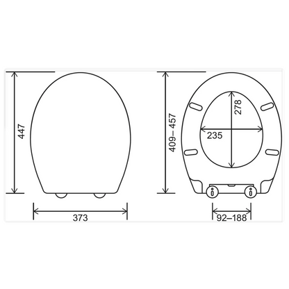 EuroShowers Eco ONE Soft Close Toilet Seat
