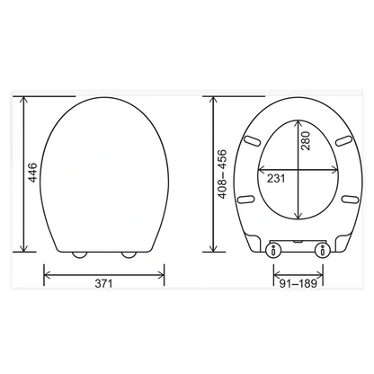 EuroShowers Varde ONE Soft Close Toilet Seat
