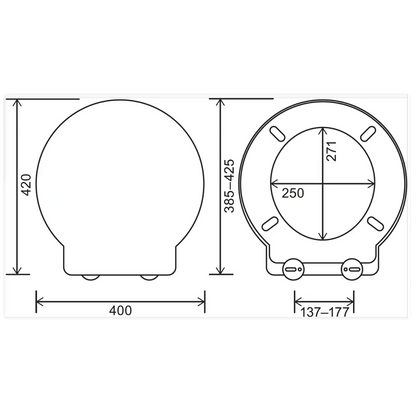 Dementia Friendly ROUND Soft Close Toilet Seat
