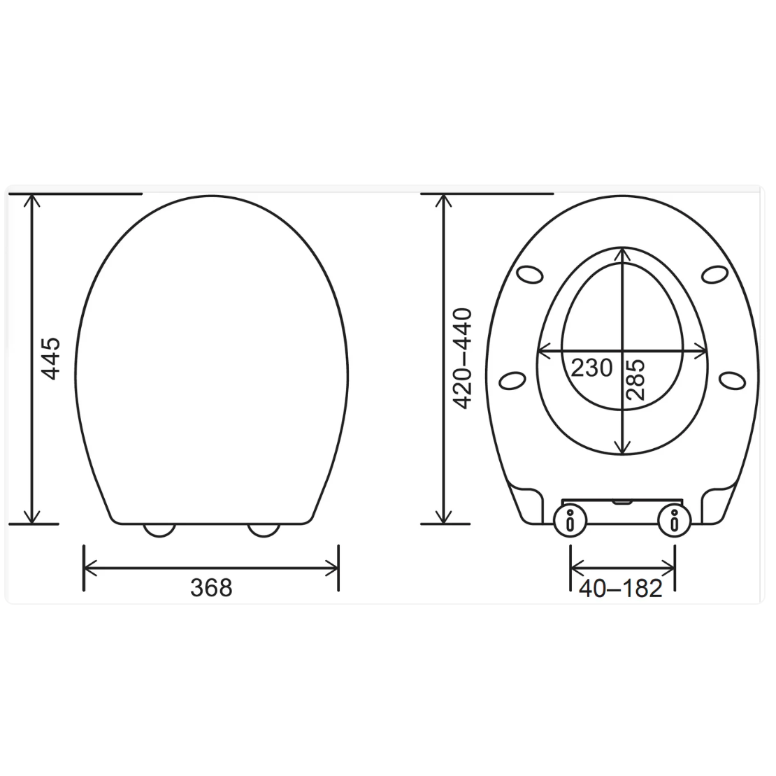 Dementia Friendly Oval Shape Potty Training Multi Toilet Seat (with Removable Child Seat)