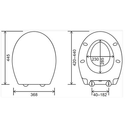 Dementia Friendly Oval Shape Potty Training Multi Toilet Seat (with Removable Child Seat)