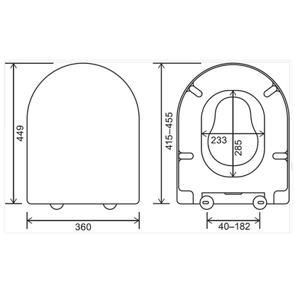 Dementia Friendly D Shape Potty Training Multi Toilet Seat (with Removable Child Seat)
