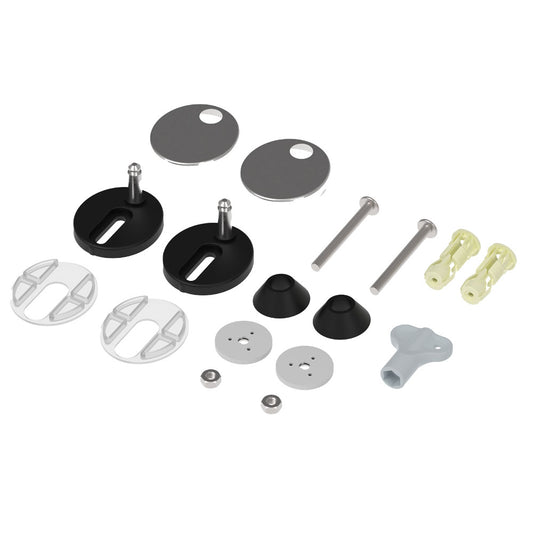 Toilet Seat Hinges - Toilet Seat Fittings / Fixing Kit - 8mm - SP19