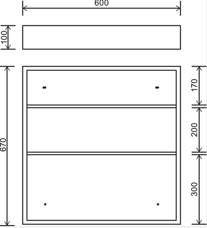 EuroShowers Wall Mounted Stainless Steel Mirrored Double Cabinet