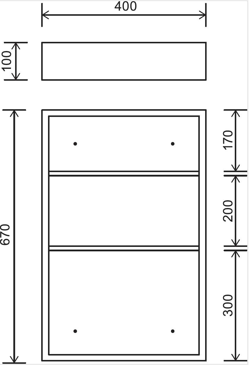 EuroShowers Wall Mounted Stainless Steel Mirrored Maxi Cabinet