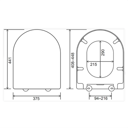 Dementia Friendly Rainbow D ONE Soft Close Toilet Seat