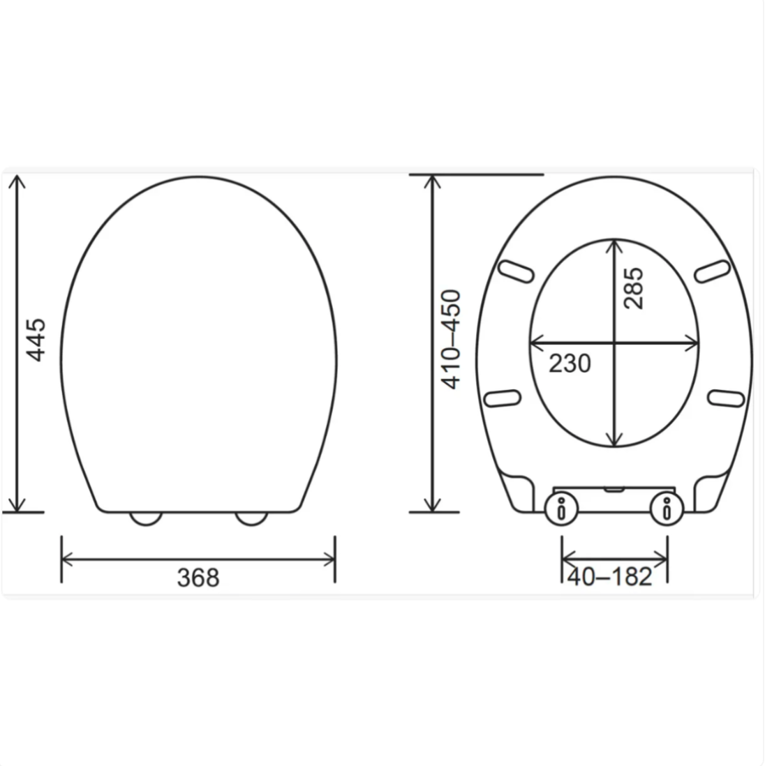 Dementia Friendly Blue PP twentyONE Toilet Seat