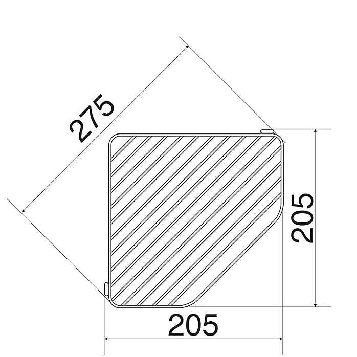 EuroShowers Stainless Steel Chrome Plated Triple Corner Basket / Caddy