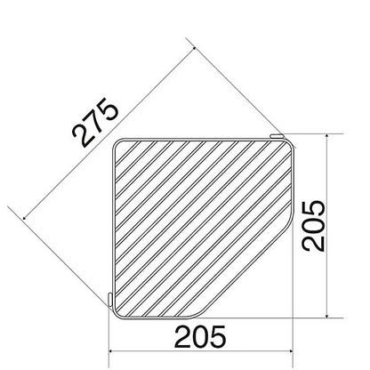 EuroShowers Stainless Steel Chrome Plated Triple Corner Basket / Caddy